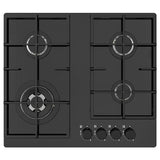 VASASTAN gas hob, IKEA 500 glass/black, 59 cm