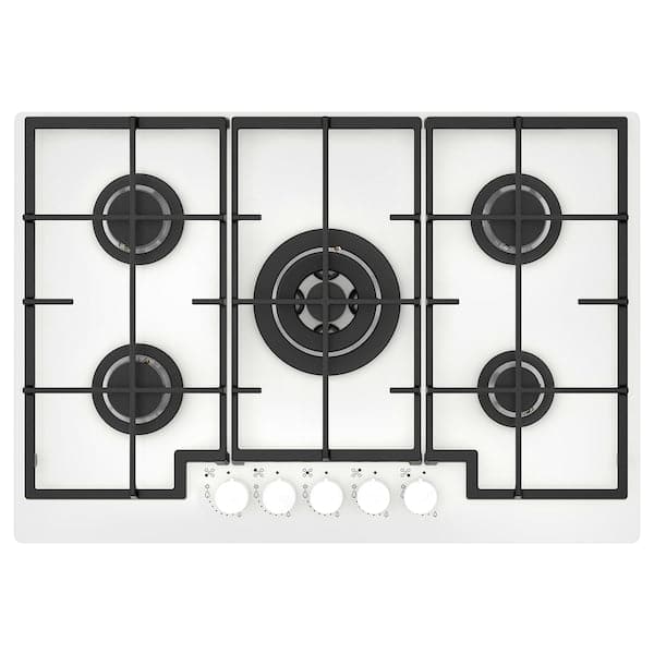 VASASTAN Gas cooktop, 700 glass/white, 74 cm , 74 cm