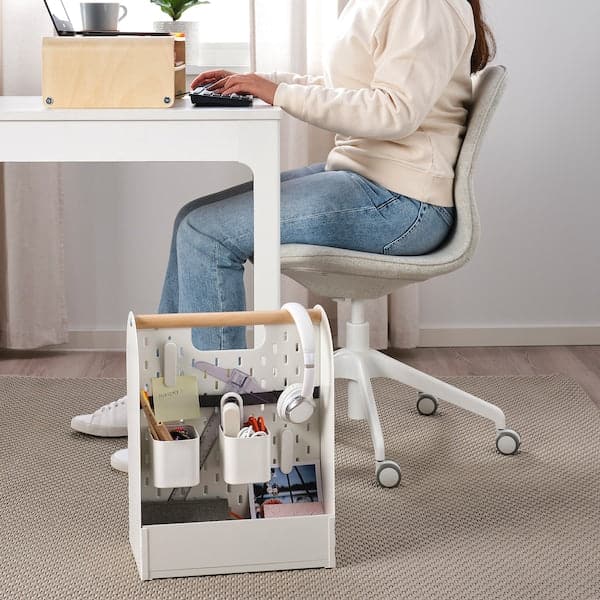 Ikea VATTENKAR - Desk organiser, white, 33x21x43 cm