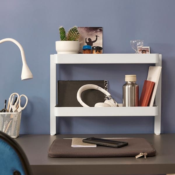 Ikea VATTENKAR - Desktop shelf, white, 49x15 cm