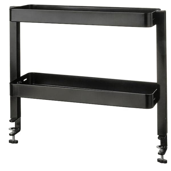 VATTENKAR - Desktop shelf, black, 49x15 cm - best price from Maltashopper.com 40541572