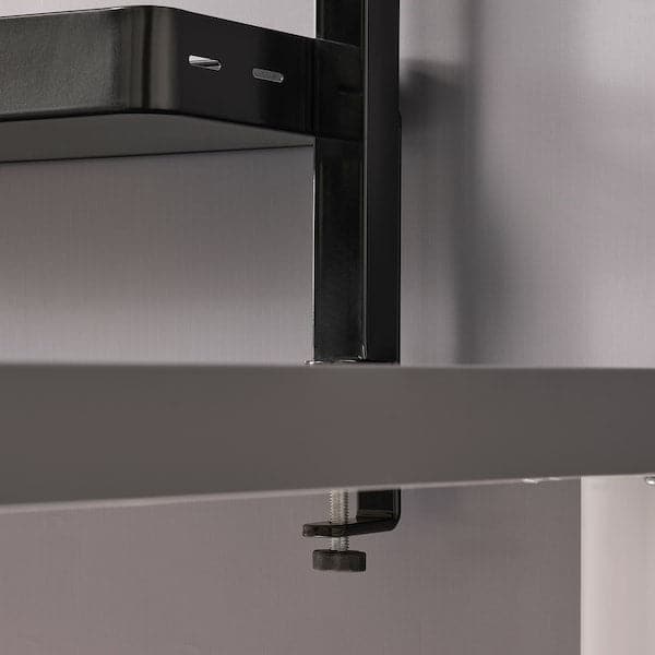 VATTENKAR - Desktop shelf, black, 49x15 cm - best price from Maltashopper.com 40541572