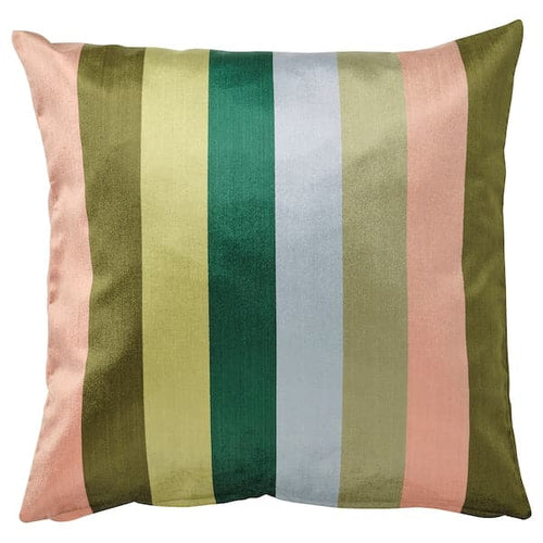 VATTENVÄN - Cushion cover, multicolour/striped, 50x50 cm