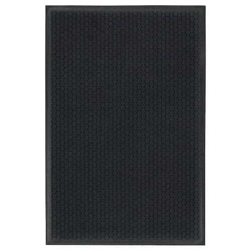 VATTENVERK - VATTENVERK Door mat, indoor, dark grey, 60x90 cm