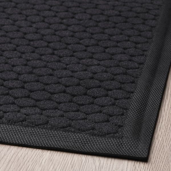 Ikea VATTENVERK - Door mat, indoor, dark grey, 60x90 cm