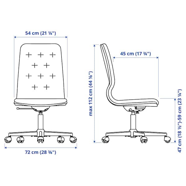 VEBJÖRN/MULLFJÄLLET / BILLY/OXBERG Desk/storage element - and swivel chair beige/grey/white , - best price from Maltashopper.com 09436366