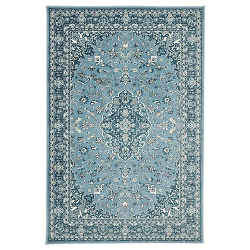 VEDBÄK - Carpet, short pile, blue, 133x195 cm