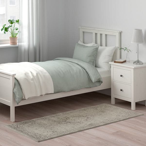 VEDBÄK - Rug, low pile, light grey, 80x180 cm - best price from Maltashopper.com 90528894