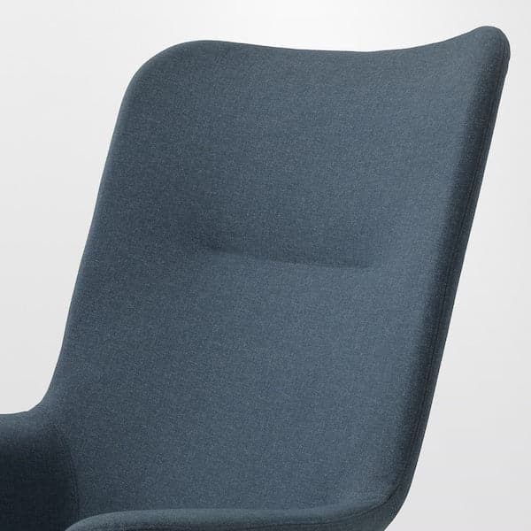 VEDBO Armchair with high backrest - Gunnared blue , - Premium Arm Chairs, Recliners & Sleeper Chairs from Ikea - Just €388.99! Shop now at Maltashopper.com