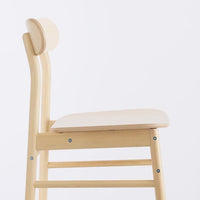 VEDBO / RÖNNINGE - Table and 4 chairs, white/birch, 160x95 cm - best price from Maltashopper.com 19306878