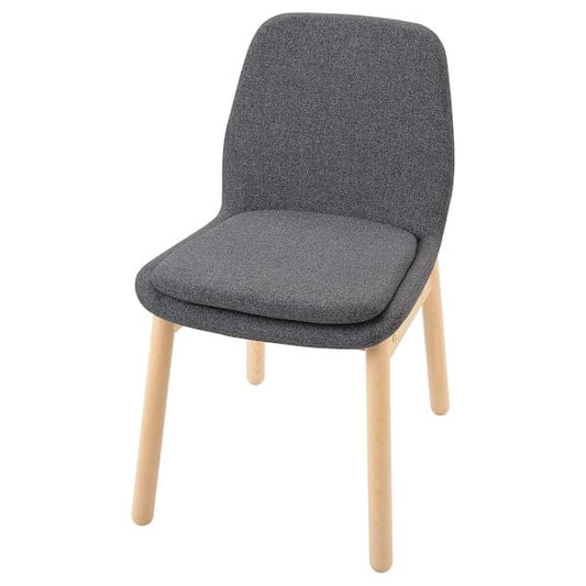 VEDBO - Chair, birch/Gunnared smoke grey - best price from Maltashopper.com 10417989
