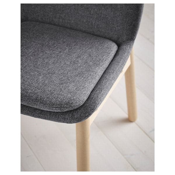 VEDBO - Chair, birch/Gunnared smoke grey - best price from Maltashopper.com 10417989