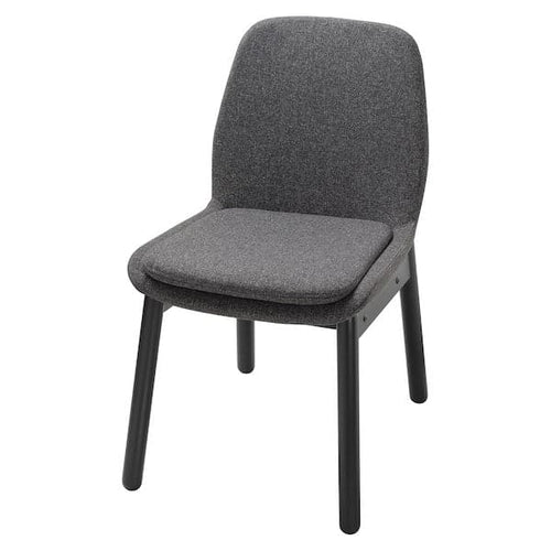 VEDBO - Chair, black/gunnared grey ,