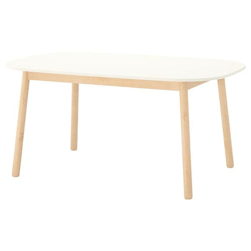 VEDBO - Dining table, white, 160x95 cm