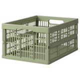 VEDKLYV folding box, light green, 48x35x24 cm
