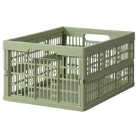 VEDKLYV folding box, light green, 48x35x24 cm