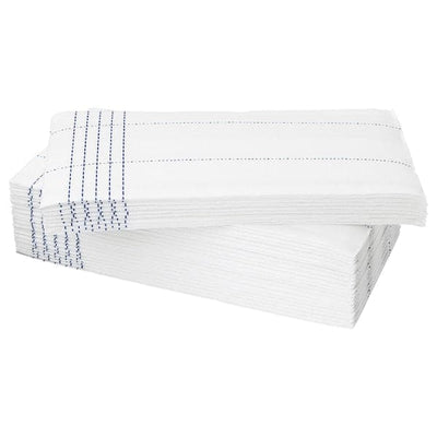VERKLIGHET - Paper napkin, white/blue, 38x38 cm - best price from Maltashopper.com 00432706