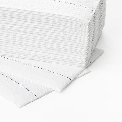VERKLIGHET - Paper napkin, white/blue, 38x38 cm - best price from Maltashopper.com 00432706