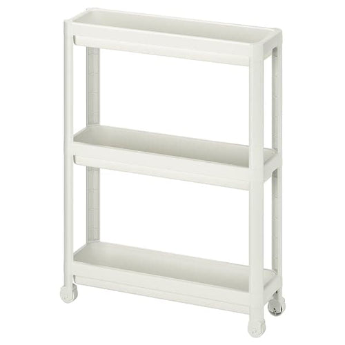 VESKEN trolley, white, 54x18x71 cm