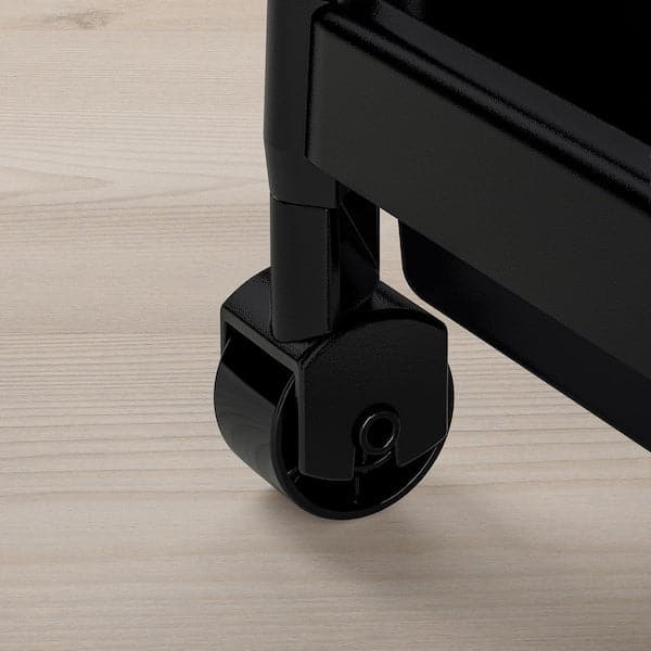 Ikea VESKEN - Trolley, black, 54x18x71 cm