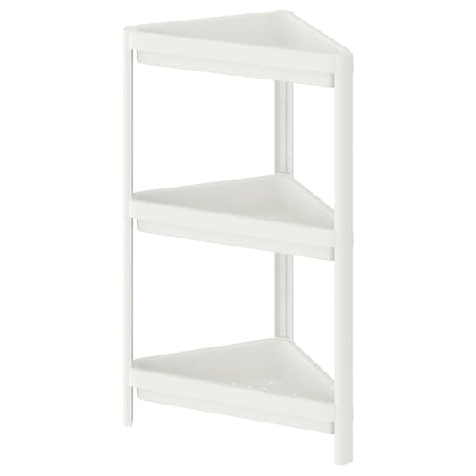 Ikea VESKEN - Corner shelf unit, white, 33x33x71 cm