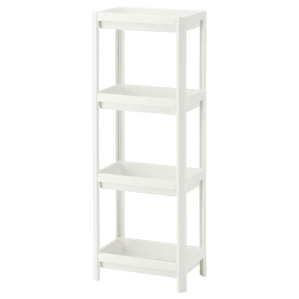 VESKEN shelf unit, white, 37x23x101 cm