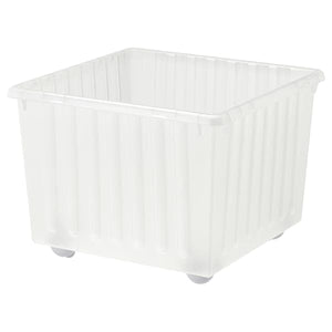 Ikea VESSLA - Storage crate with castors, white, 39x39 cm