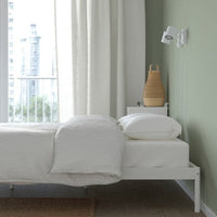 VEVELSTAD - Bed frame, white, 160x200 cm - best price from Maltashopper.com 80506388