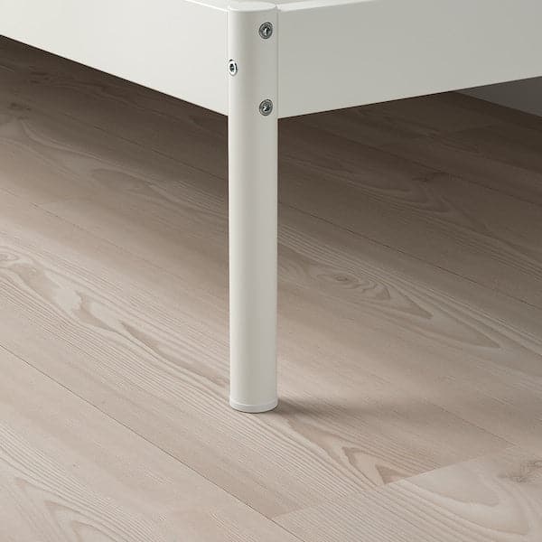 VEVELSTAD - Bed Frame, white, 140x200 cm , - best price from Maltashopper.com 00505528