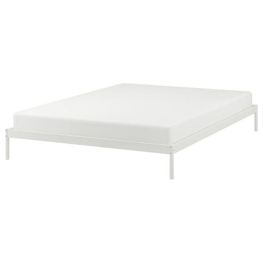 VEVELSTAD - Bed frame, white, 160x200 cm - best price from Maltashopper.com 80506388