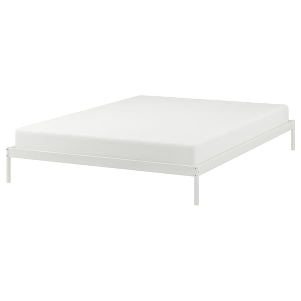 VEVELSTAD - Bed Frame, white, 140x200 cm ,