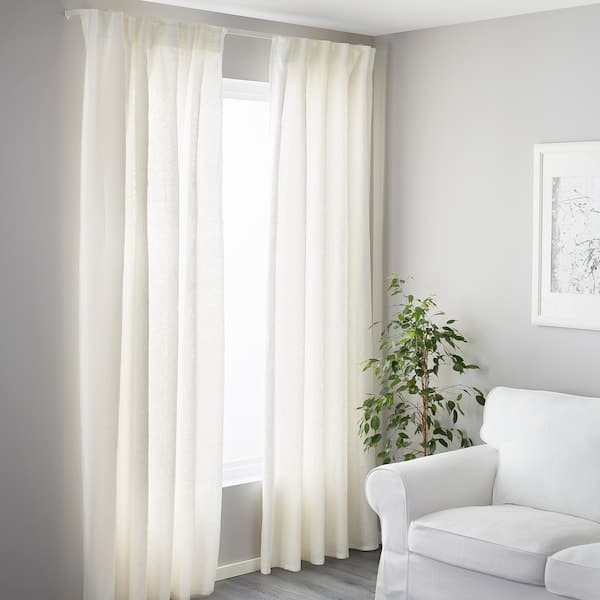Ikea VIDGA - Triple track rail, included ceiling fittings/white, 140 cm