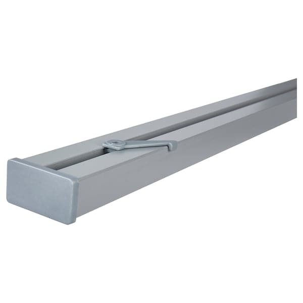 VIDGA Triple curtain rail - ceiling fixing accessories included/silver 140 cm , 140 cm - best price from Maltashopper.com 60491477