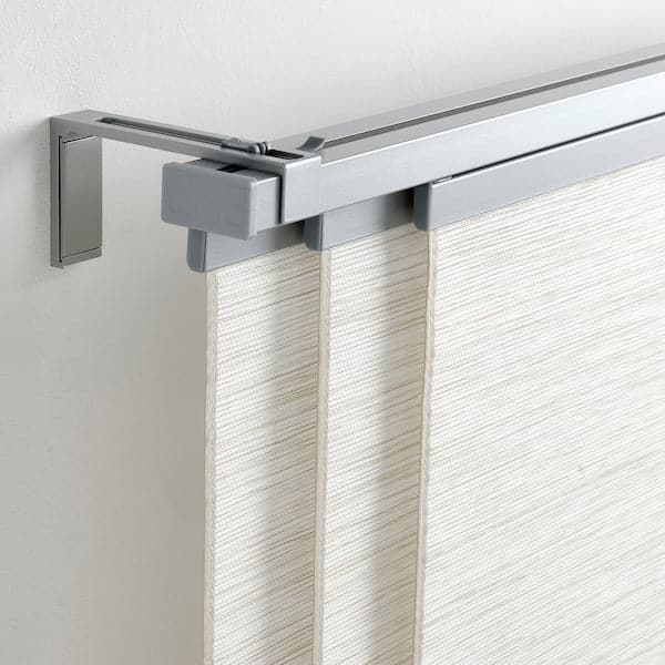 VIDGA Triple curtain rail - ceiling fixing accessories included/silver 140 cm , 140 cm - best price from Maltashopper.com 60491477