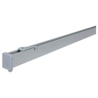 VIDGA Single rail for curtain - ceiling fixing accessories included/silver 140 cm , - best price from Maltashopper.com 00491475