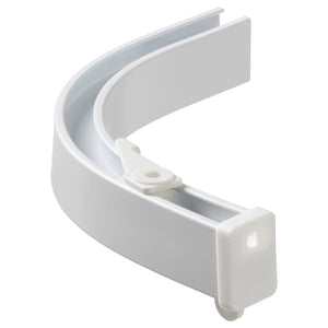 Ikea VIDGA - Corner piece, single track, included ceiling fitting/white