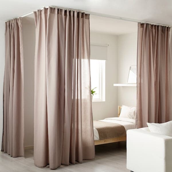 VIDGA - Room divider for corner, white - best price from Maltashopper.com 69428245