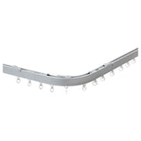 VIDGA room divider for corner, silver-colour