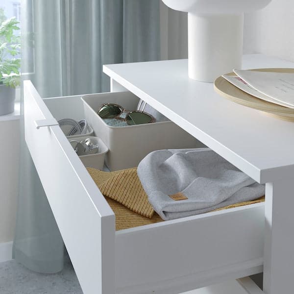 Ikea VIHALS - Chest of 4 drawers, white/anchor/unlock-function, 70x47x90 cm