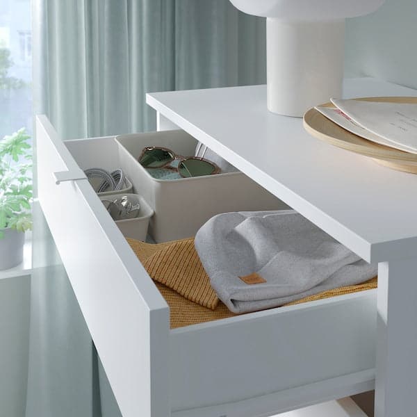 Ikea VIHALS - Chest of 6 drawers, white/anchor/unlock-function, 70x47x120 cm