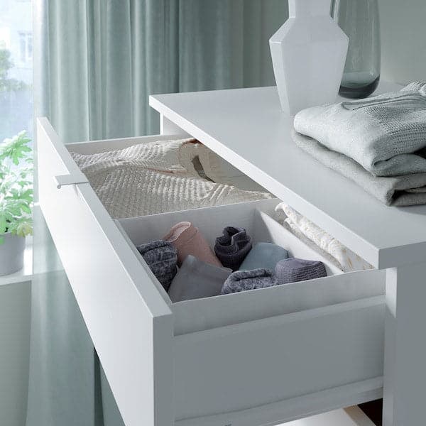 Ikea VIHALS - Chest of 6 drawers, white/anchor/unlock-function, 70x47x120 cm