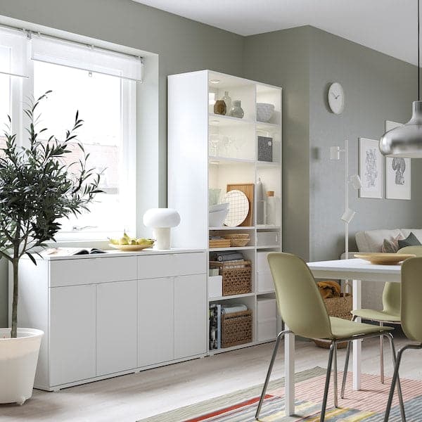 Ikea VIHALS - Storage combination, white, 235x37x200 cm