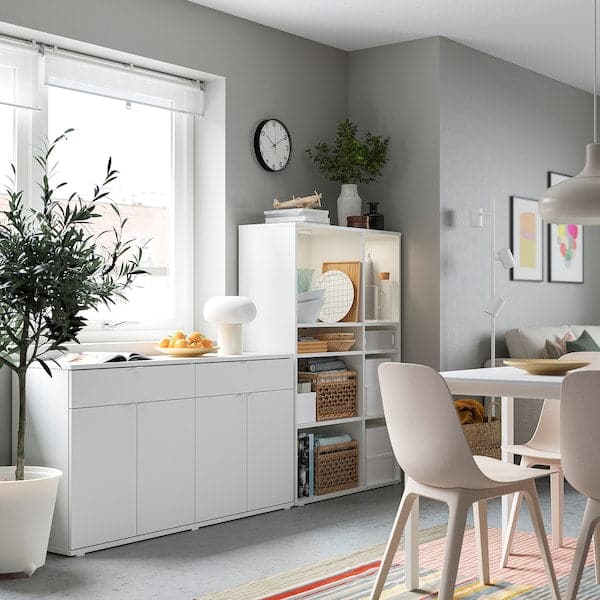 Ikea VIHALS - Storage combination, white, 235x37x140 cm