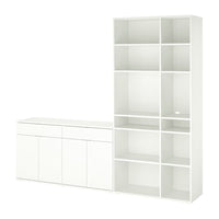 VIHALS - Storage combination, white, 235x37x200 cm - best price from Maltashopper.com 39440611