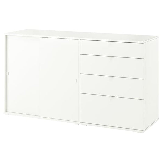 VIHALS - Storage combination, white, 165x47x90 cm - best price from Maltashopper.com 29442173