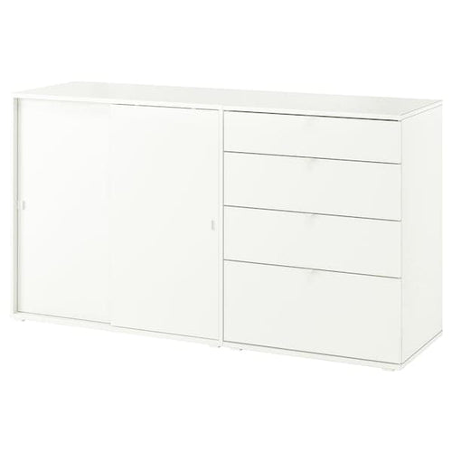 VIHALS - Storage combination, white, 165x47x90 cm