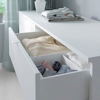 VIHALS - Storage combination, white, 245x47x140 cm - best price from Maltashopper.com 39442177
