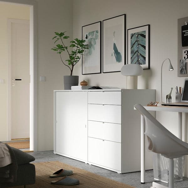 Ikea VIHALS - Storage combination, white, 165x47x90 cm