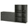 VIHALS - VIHALS Storage combination, dark grey, 235x37x140 cm
