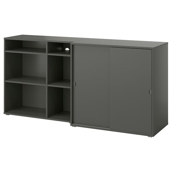 Ikea VIHALS - Storage combination, dark grey, 190x47x90 cm